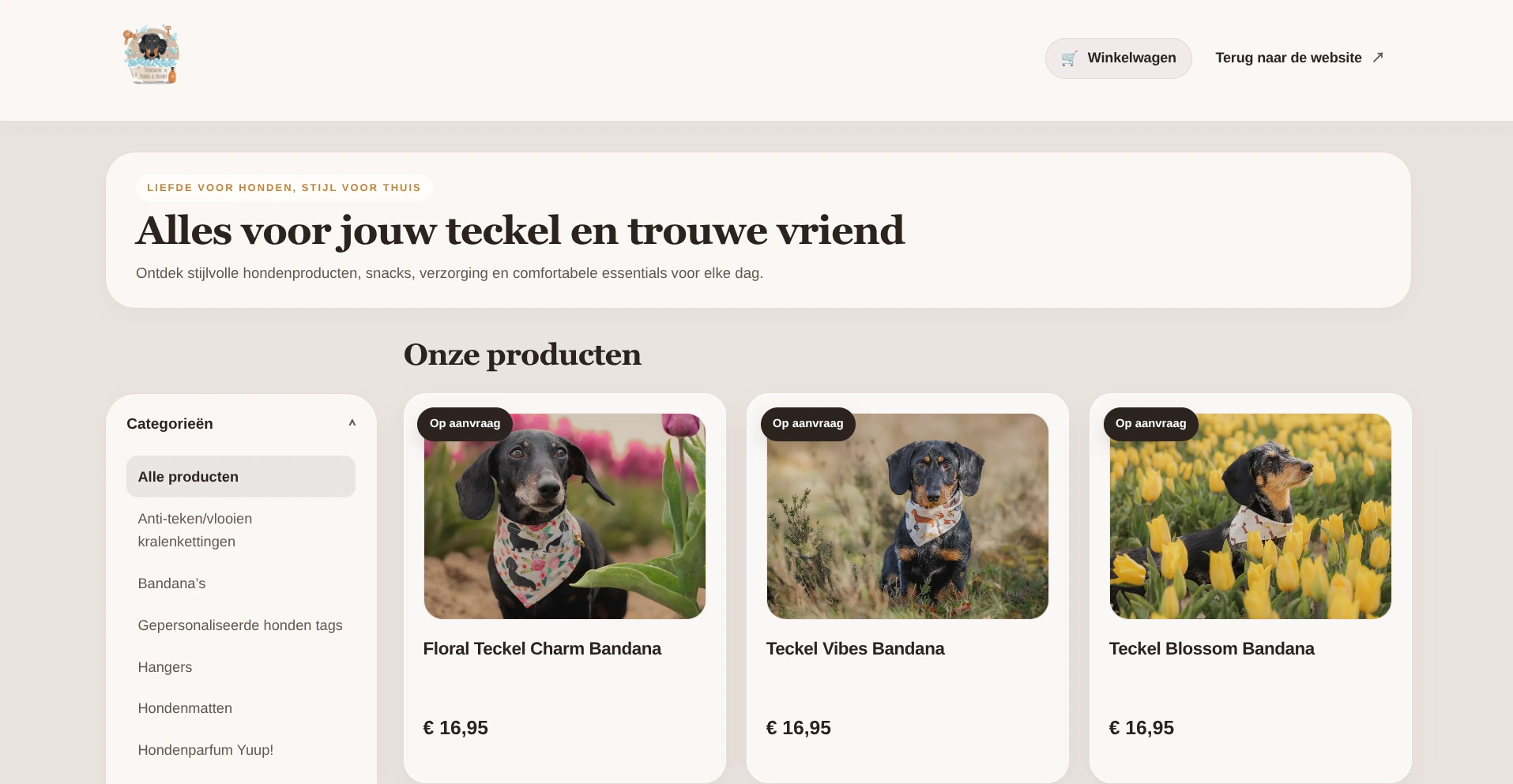 Webshop Teckels & Friends